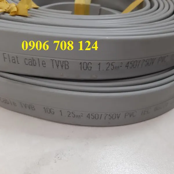 Cáp dẹp điều khiển cầu trục 10C x 1.25 mm