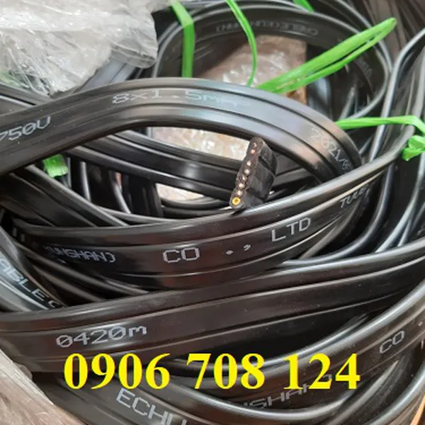 Cáp điện dẹt 8C x 1,5 mm
