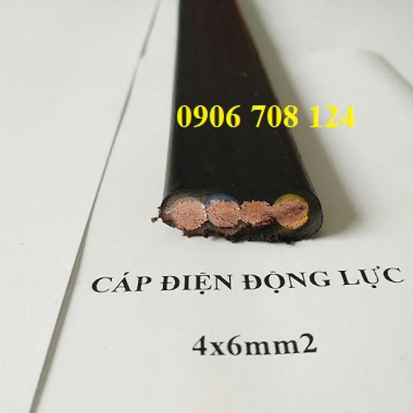 Dây điện dẹp cầu trục 4C x 6 mm