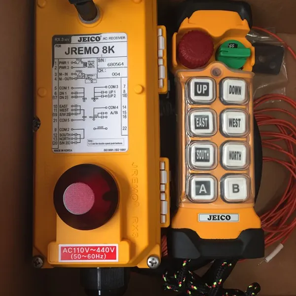 Điều khiển cầu trục không dây Jeico Hàn Quốc