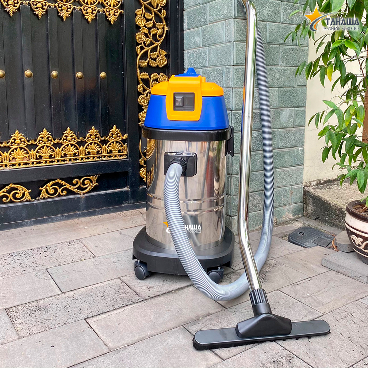 Máy Hút Bụi Công Nghiệp 30L Tahawa KF-130 thùng inox Máy Hút Bụi Công Nghiệp 30L Tahawa KF-130 thùng inox