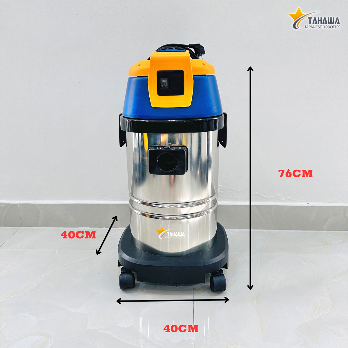 Máy Hút Bụi Công Nghiệp 30L Tahawa KF-130 thùng inox Máy Hút Bụi Công Nghiệp 30L Tahawa KF-130 thùng inox