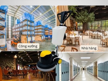 Máy chà sàn đơn công nghiệp phù hợp với những công việc vệ sinh nào?