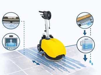 Máy chà sàn liên hợp để lại vệt nước, vệt sọc: Nguyên nhân và cách khắc phục