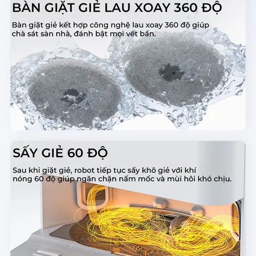 Robot Hút Bụi Lau Nhà Tự Giặt Giẻ Tahawa Nhật Bản TH-P20 Pro