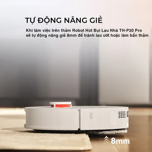 Robot Hút Bụi Lau Nhà Tự Giặt Giẻ Tahawa Nhật Bản TH-P20 Pro