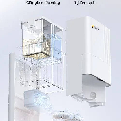 Robot Hút Bụi Lau Nhà Tự Giặt Giẻ Tahawa Nhật Bản TH-P20 Pro