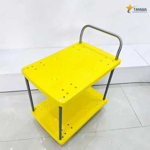 Xe đẩy hàng sàn nhựa TAHAWA 170-T2, có 2 tầng