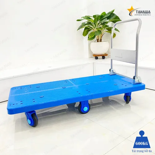 Xe đẩy hàng sàn nhựa TAHAWA T600, tải trọng 600kg