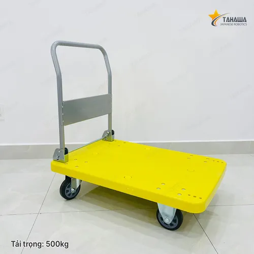 Xe đẩy hàng sàn nhựa TAHAWA T500, tải trọng 500kg