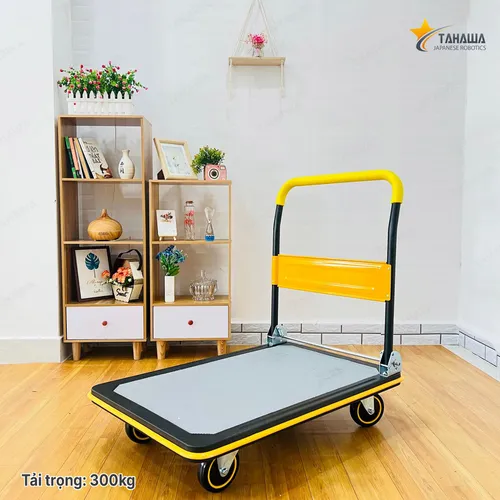 Xe đẩy hàng sàn thép TAHAWA T300, tải trọng 300kg