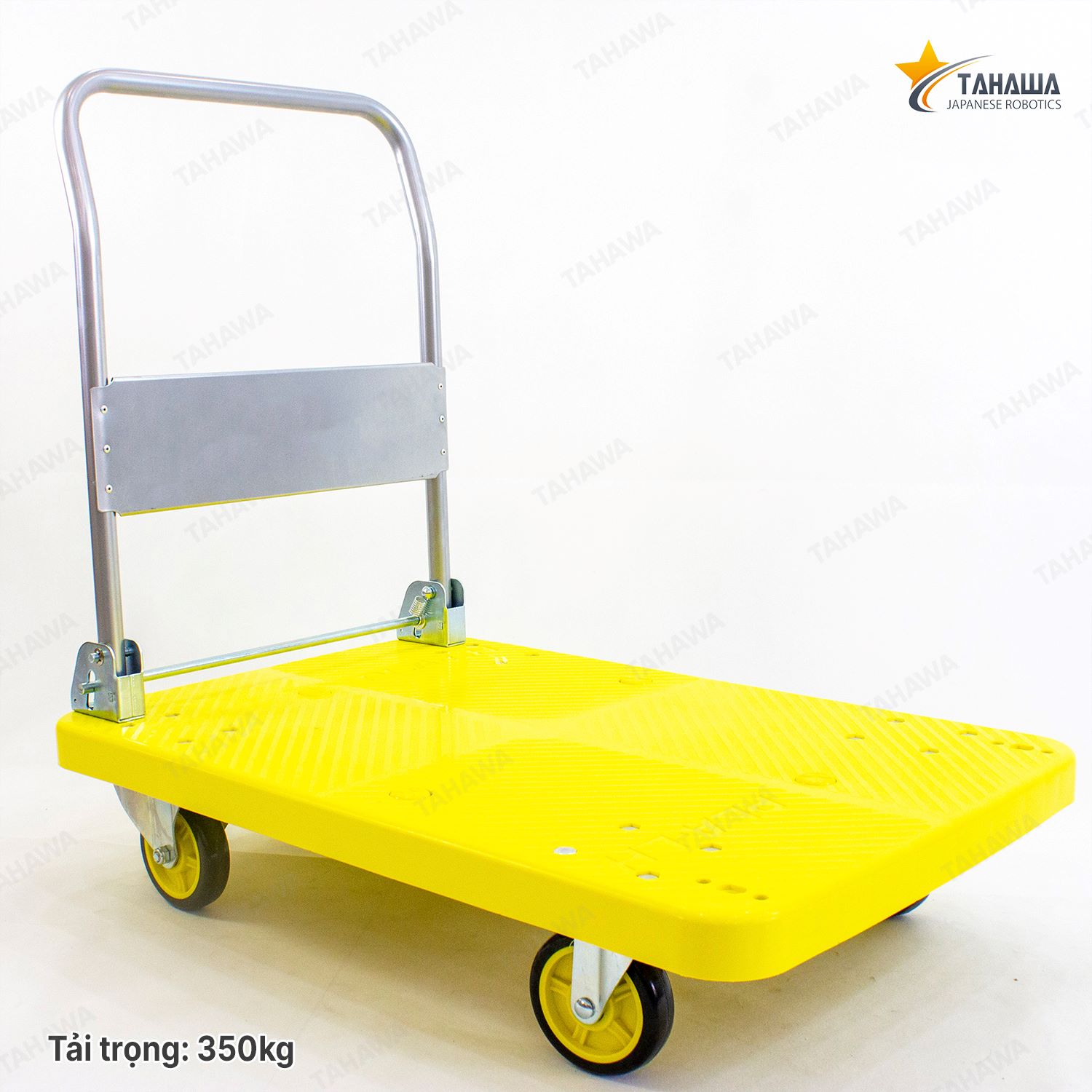 Xe đẩy hàng sàn nhựa TAHAWA T350, tải trọng 350kg Xe đẩy hàng sàn nhựa TAHAWA T350, tải trọng 350kg
