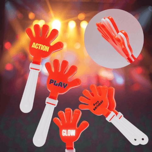 Bàn Tay Cổ Vũ Màu Đỏ In Logo Bàn Tay Cổ Vũ Màu Đỏ In Logo