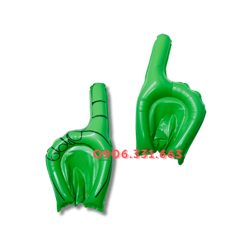 Bóng đập cổ vũ bàn tay hey xanh lá Bóng đập cổ vũ bàn tay hey xanh lá