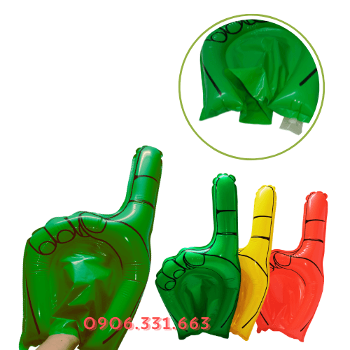 Bóng đập cổ vũ bàn tay hey xanh lá Bóng đập cổ vũ bàn tay hey xanh lá