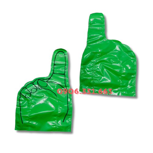 Bóng đập cổ vũ bàn tay hey xanh lá Bóng đập cổ vũ bàn tay hey xanh lá