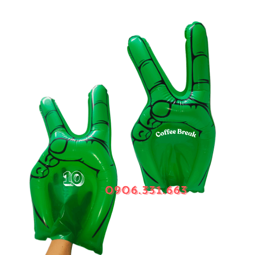 Bóng đập cổ vũ bàn tay Hi xanh lá Bóng đập cổ vũ bàn tay Hi xanh lá