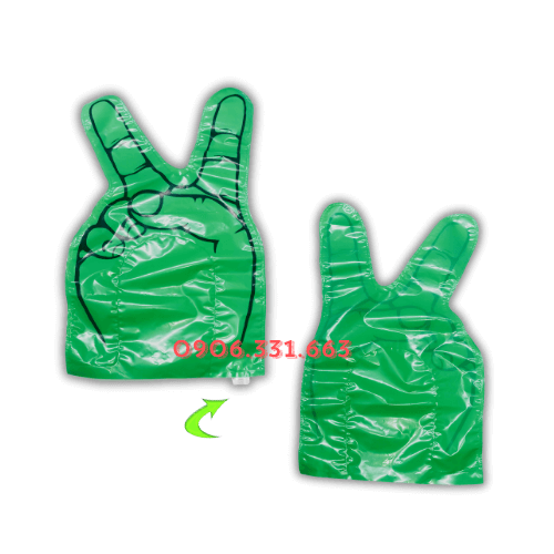 Bóng đập cổ vũ bàn tay Hi xanh lá Bóng đập cổ vũ bàn tay Hi xanh lá