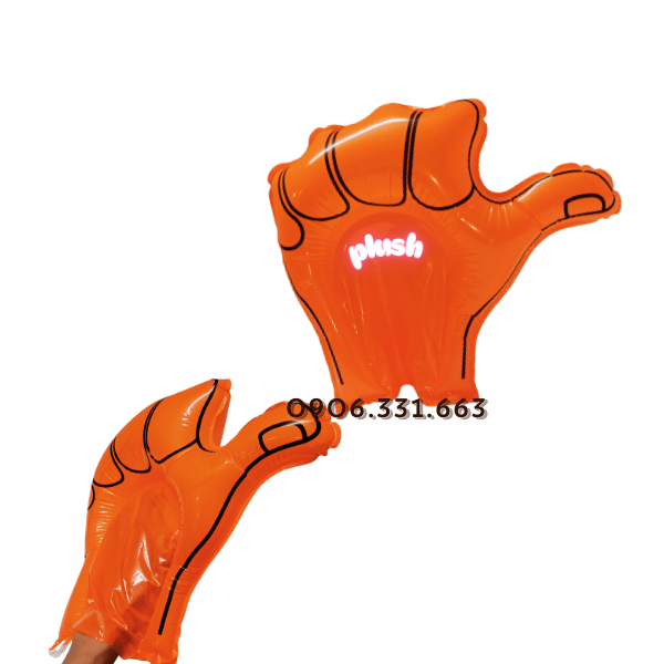 bóng đập cổ vũ bàn tay màu cam bóng đập cổ vũ bàn tay màu cam