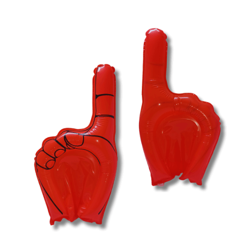 Bóng đập cổ vũ bàn tay màu đỏ Bóng đập cổ vũ bàn tay màu đỏ