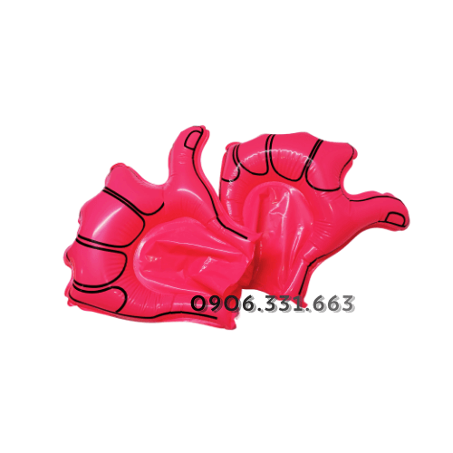 Bóng đập cổ vũ bàn tay màu hồng Bóng đập cổ vũ bàn tay màu hồng