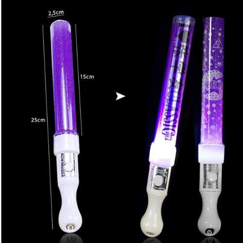 Gậy cổ vũ LED kim tuyến tím Gậy cổ vũ LED kim tuyến tím