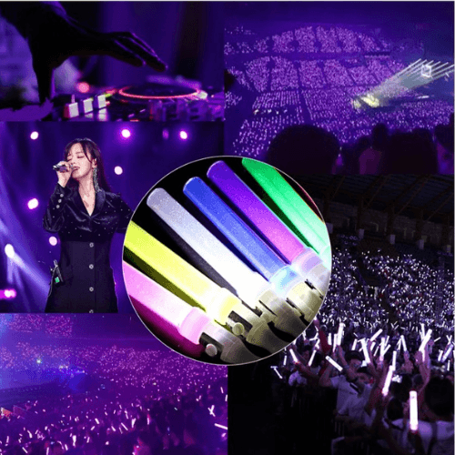 Gậy cổ vũ LED kim tuyến tím Gậy cổ vũ LED kim tuyến tím