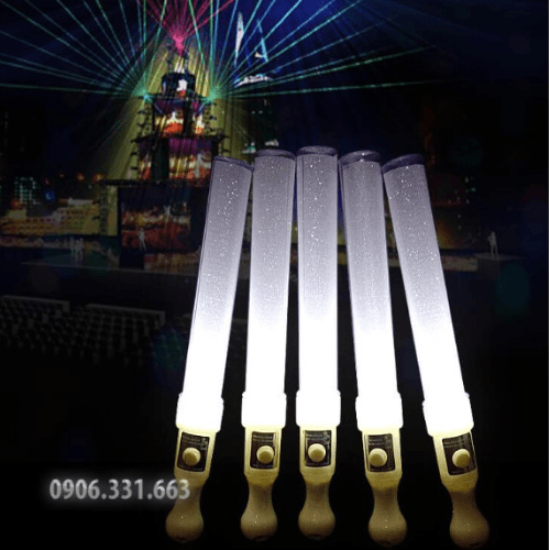 Gậy cổ vũ LED kim tuyến trắng