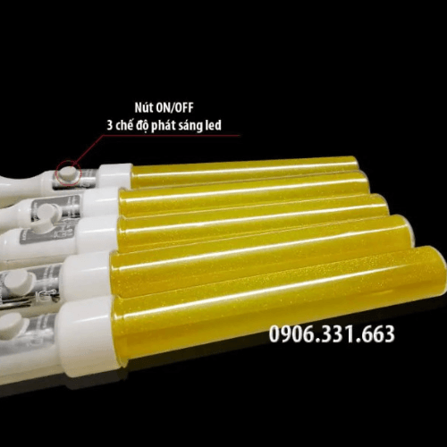 Gậy cổ vũ LED kim tuyến vàng