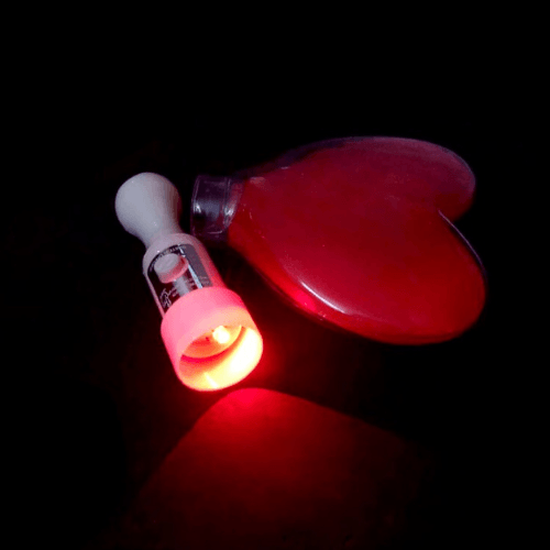gậy LED trái tim kim tuyến đỏ gậy LED trái tim kim tuyến đỏ