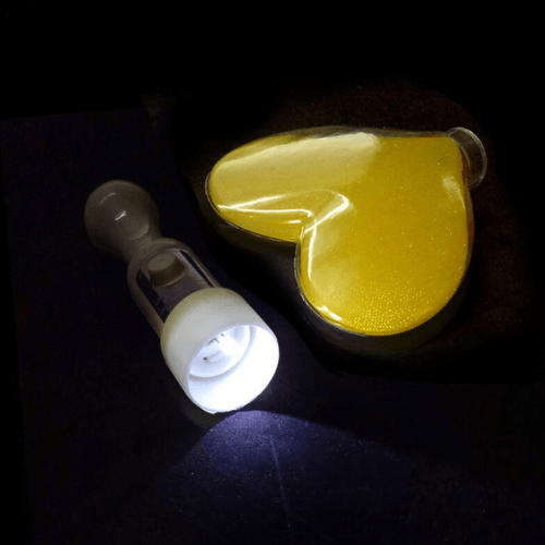 Gậy LED trái tim kim tuyến màu vàng Gậy LED trái tim kim tuyến màu vàng