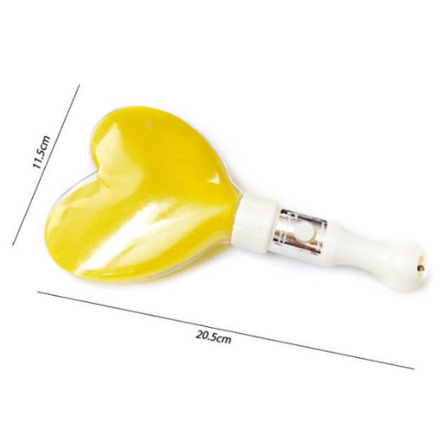 Gậy LED trái tim kim tuyến màu vàng Gậy LED trái tim kim tuyến màu vàng