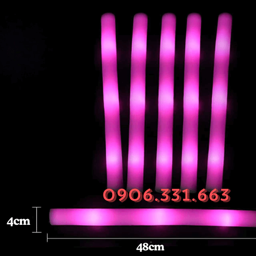 Gậy xốp phát sáng led hồng Gậy xốp phát sáng led hồng