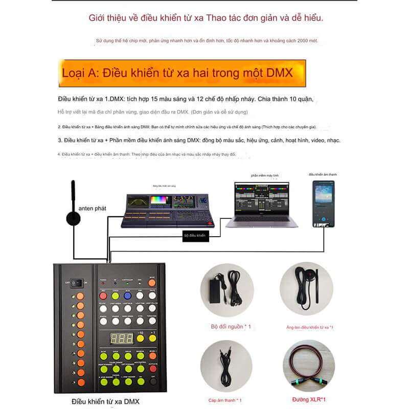 gậy cỗ vũ 3d không xoay remote