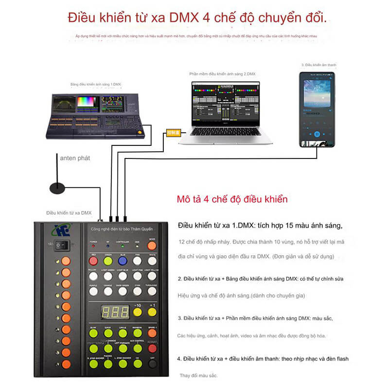 light stick xoay điều khiển