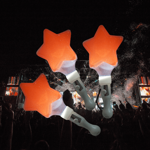 Light Stick LED Ngôi Sao Màu Cam Light Stick LED Ngôi Sao Màu Cam