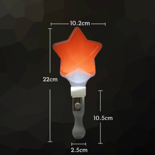 Light Stick LED Ngôi Sao Màu Cam Light Stick LED Ngôi Sao Màu Cam