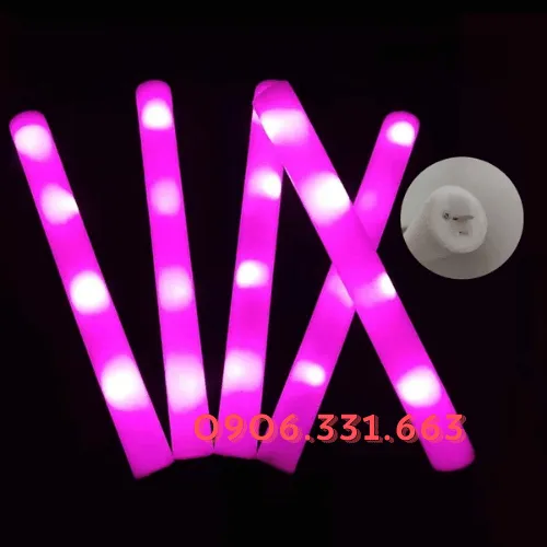 Gậy xốp phát sáng led hồng – Phụ kiện cổ vũ lãng mạn và sôi động