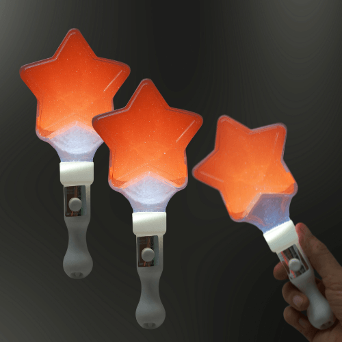 Light Stick LED Ngôi Sao Màu Cam – Bí Quyết Bùng Nổ Không Khí Concert