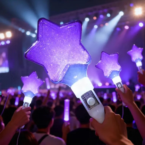 Light Stick LED Ngôi Sao Màu Tím – Phụ Kiện Cổ Vũ Cực Chất Cho Fan K-Pop