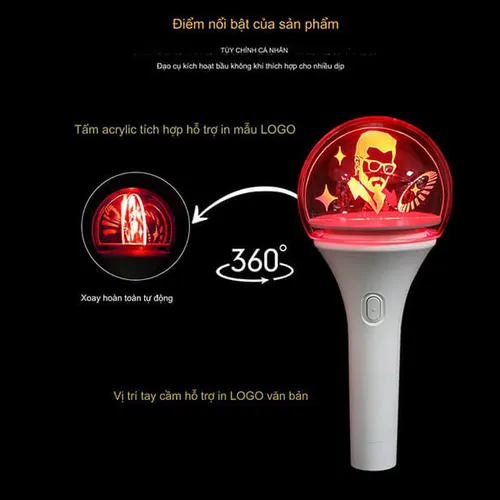 Gậy cổ vũ 3d xoay