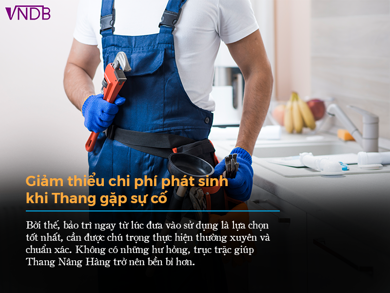 Giảm thiểu chi phí phát sinh khi Thang gặp sự cố