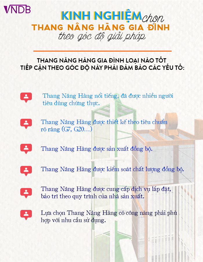 Thang Nâng Hàng chất lượng cho hộ gia đình ?