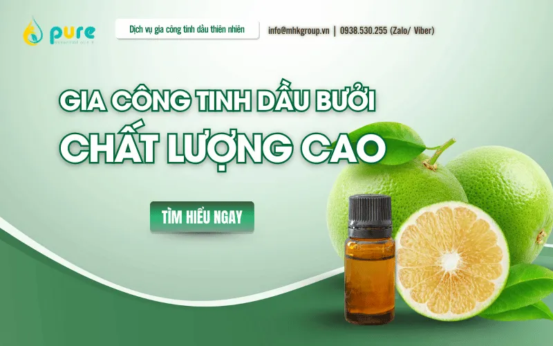 Gia Công Tinh Dầu Bưởi Chất Lượng Cao