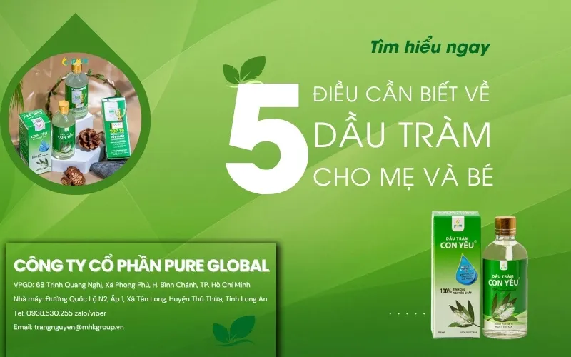 5 Điều Cần Biết Về Dầu Tràm Cho Mẹ Và Bé
