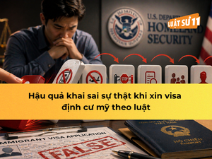 Hậu quả khai sai sự thật khi xin visa định cư Mỹ theo luật