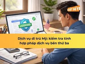 Dịch vụ di trú Mỹ: kiểm tra tính hợp pháp dịch vụ bên thứ ba