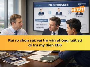 Rủi ro chọn sai: vai trò văn phòng luật sư di trú mỹ diện EB3
