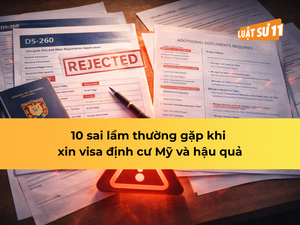 10 sai lầm thường gặp khi xin visa định cư Mỹ và hậu quả