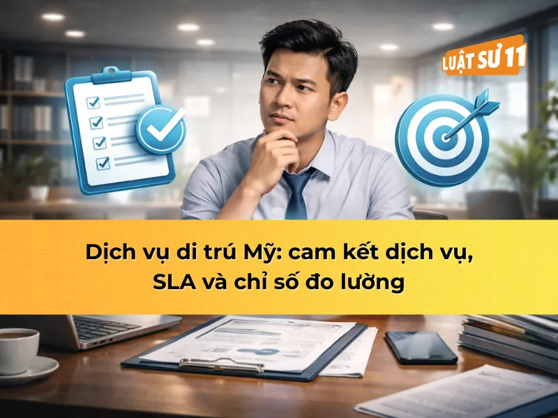 Dịch vụ di trú mỹ: cam kết dịch vụ, SLA và chỉ số đo lường